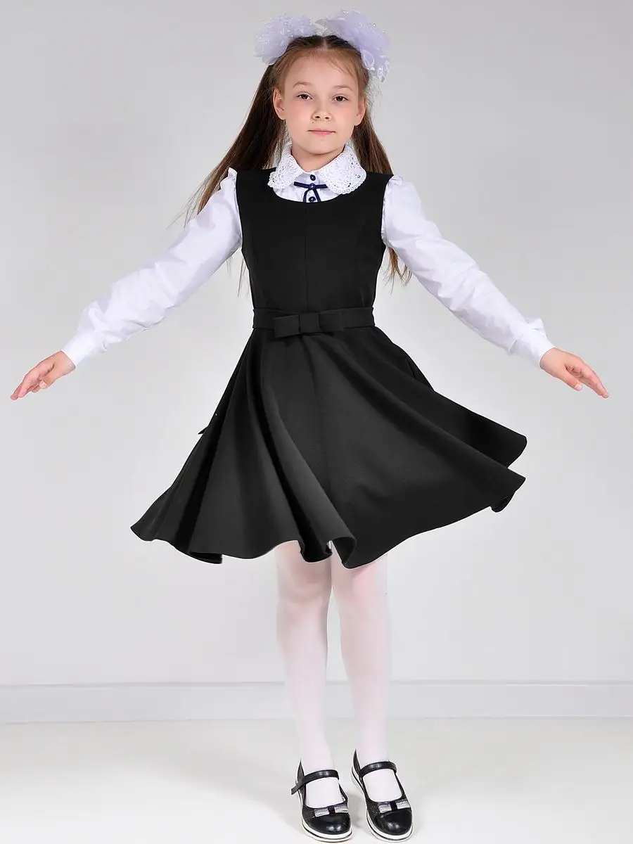 Сарафан школьный для девочек платье — изображение 11