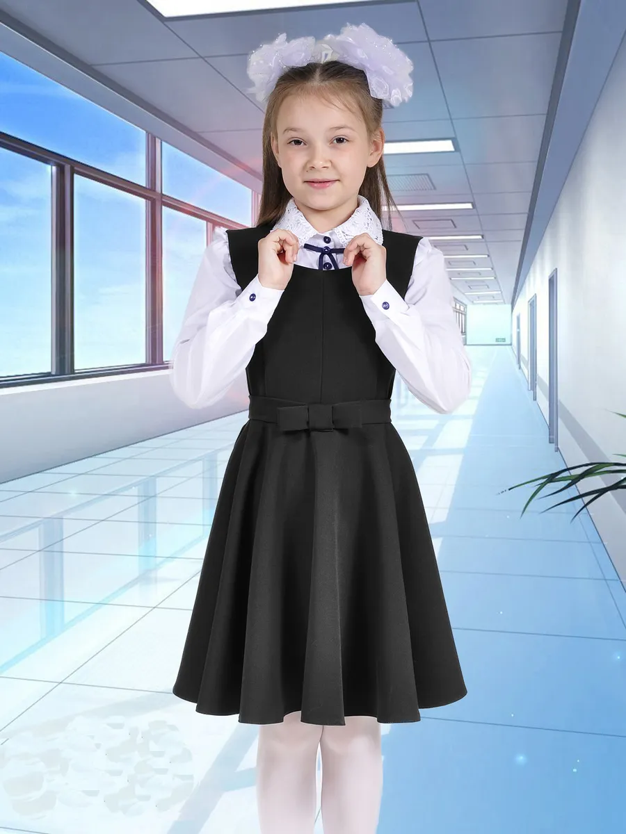 Сарафан школьный для девочек платье — изображение 2