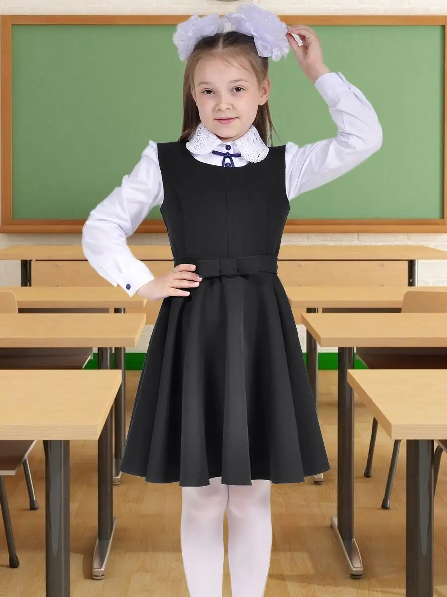 Сарафан школьный для девочек платье — изображение 6