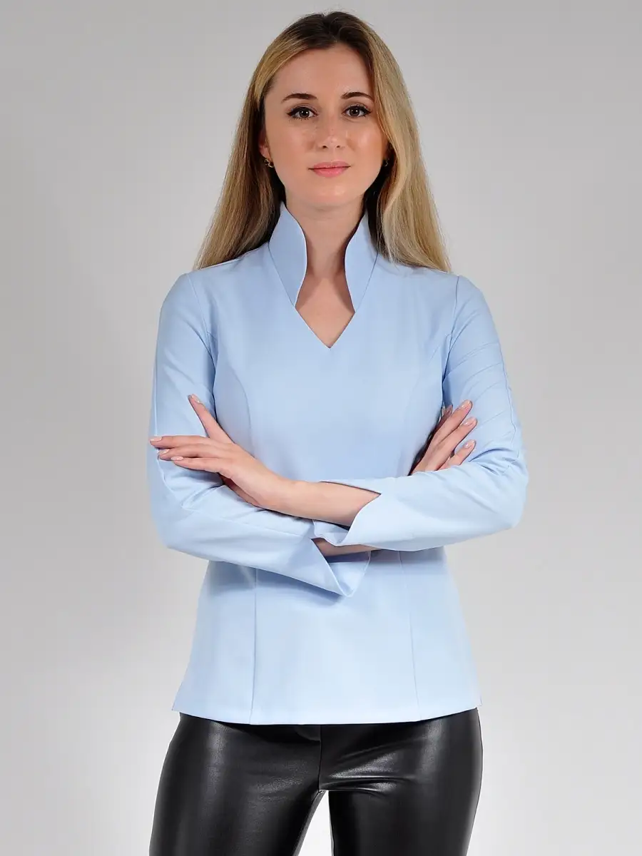 Блузка офис нарядная повседневная — изображение 2