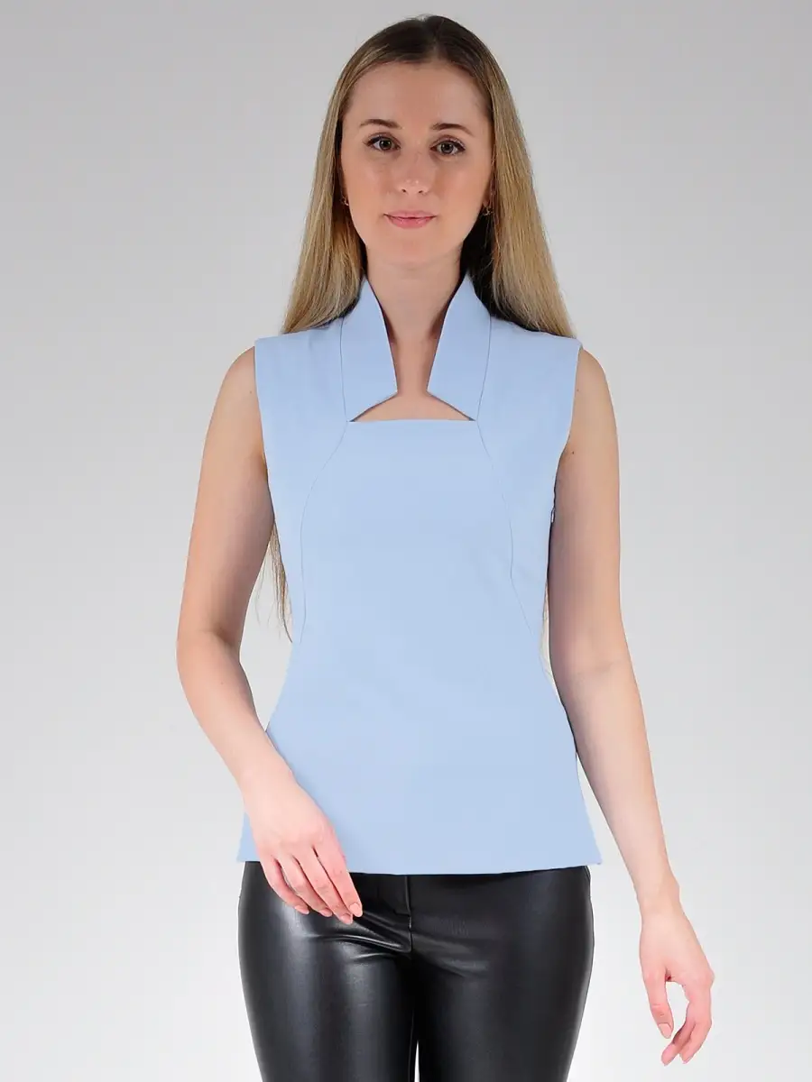 Блузка белая офисная нарядная