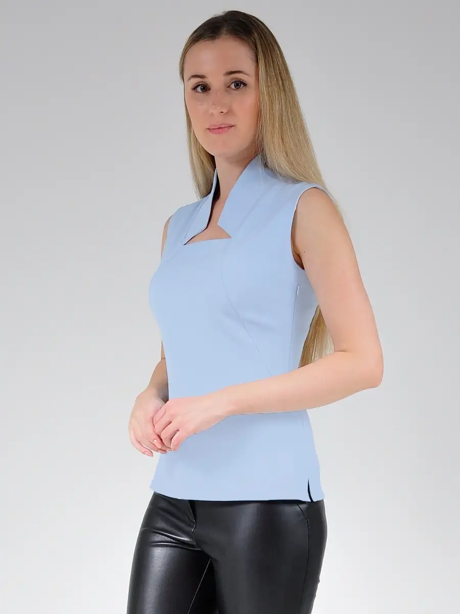 Блузка белая офисная нарядная — изображение 2