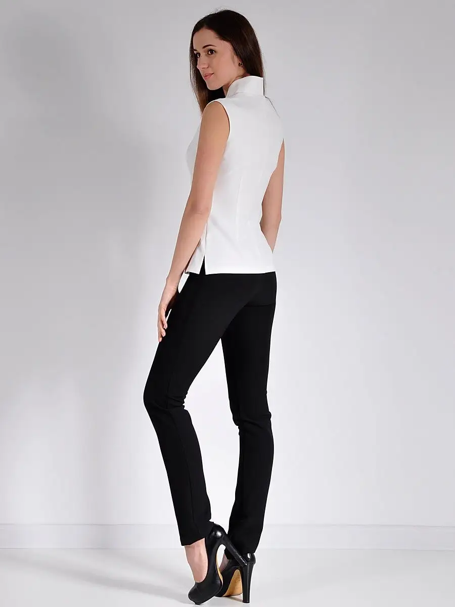 Блузка белая офисная нарядная — изображение 4