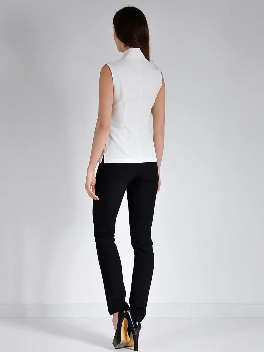 Блузка белая офисная нарядная — изображение 5