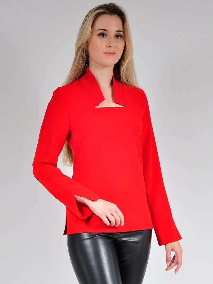 Блузка офис нарядная повседневная — изображение 2