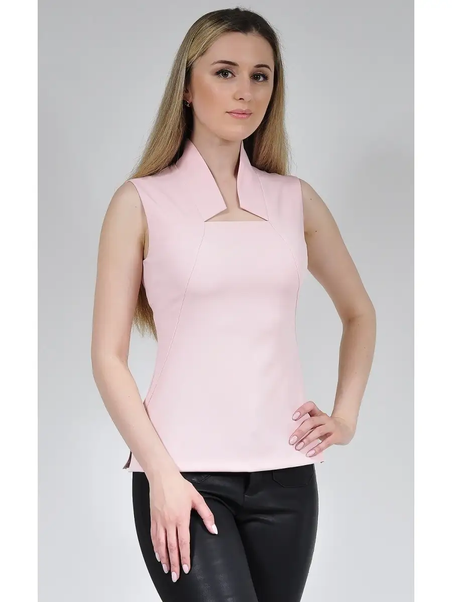 Блузка белая офисная нарядная