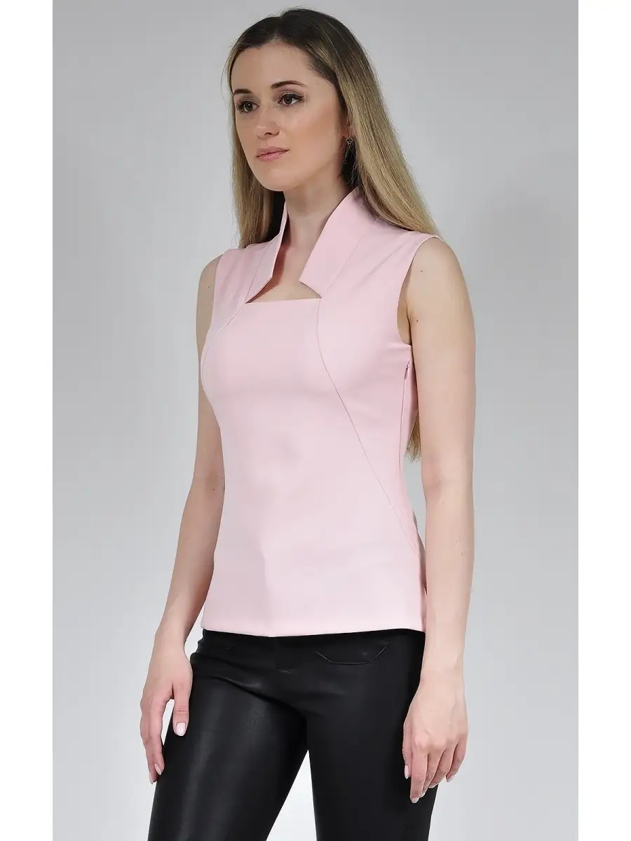 Блузка белая офисная нарядная — изображение 3