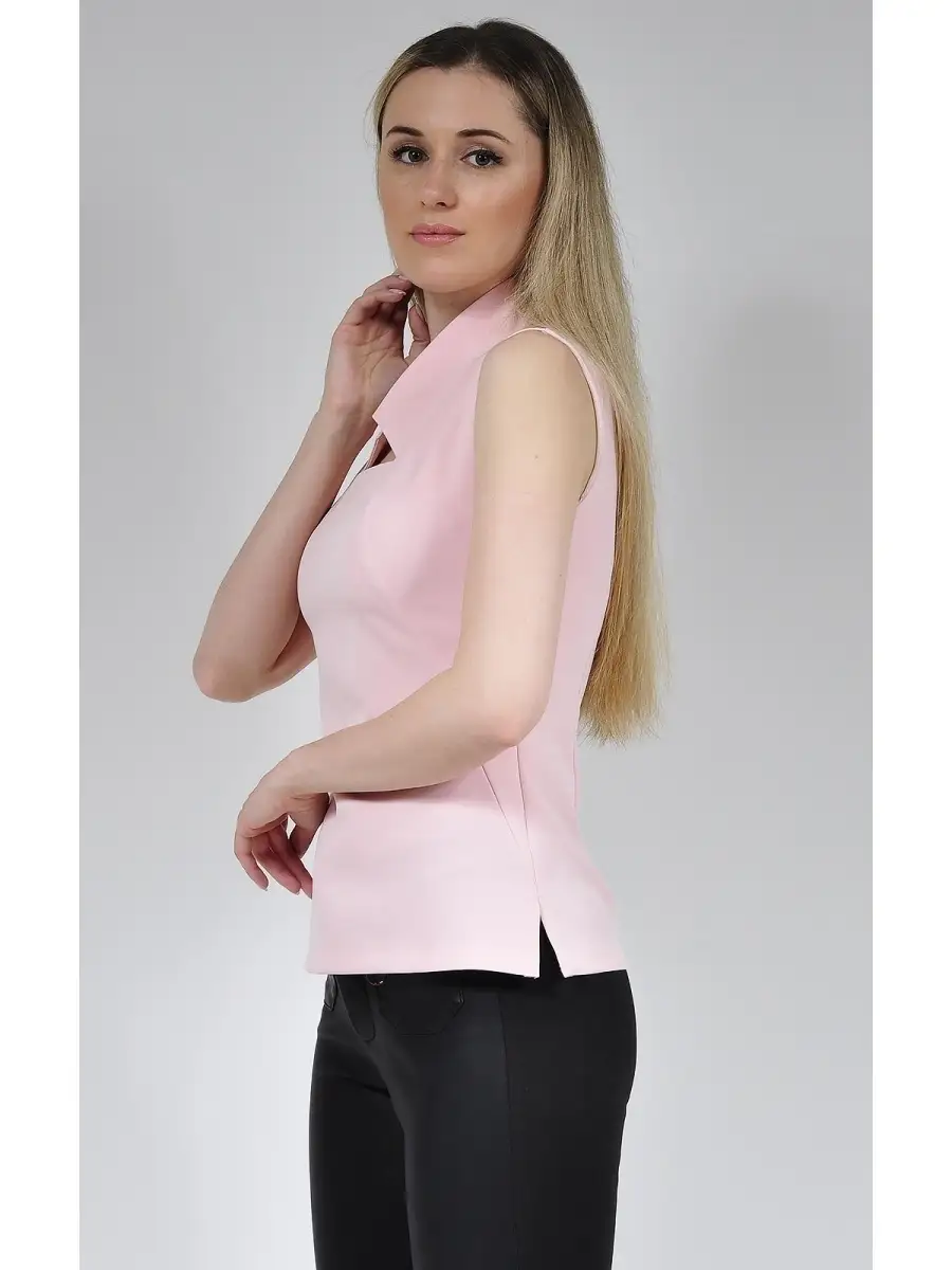 Блузка белая офисная нарядная — изображение 4