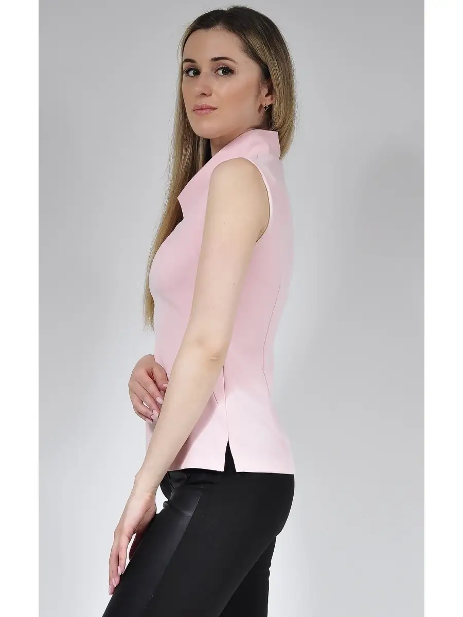 Блузка белая офисная нарядная — изображение 5