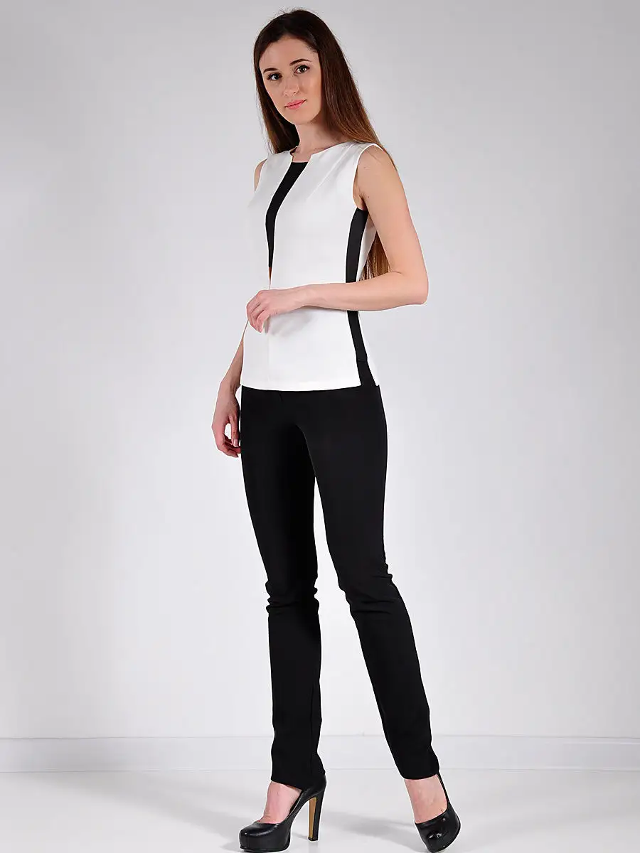 Блузка женская белая офисная нарядная — изображение 3