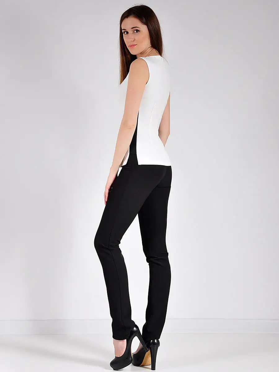 Блузка женская белая офисная нарядная — изображение 4