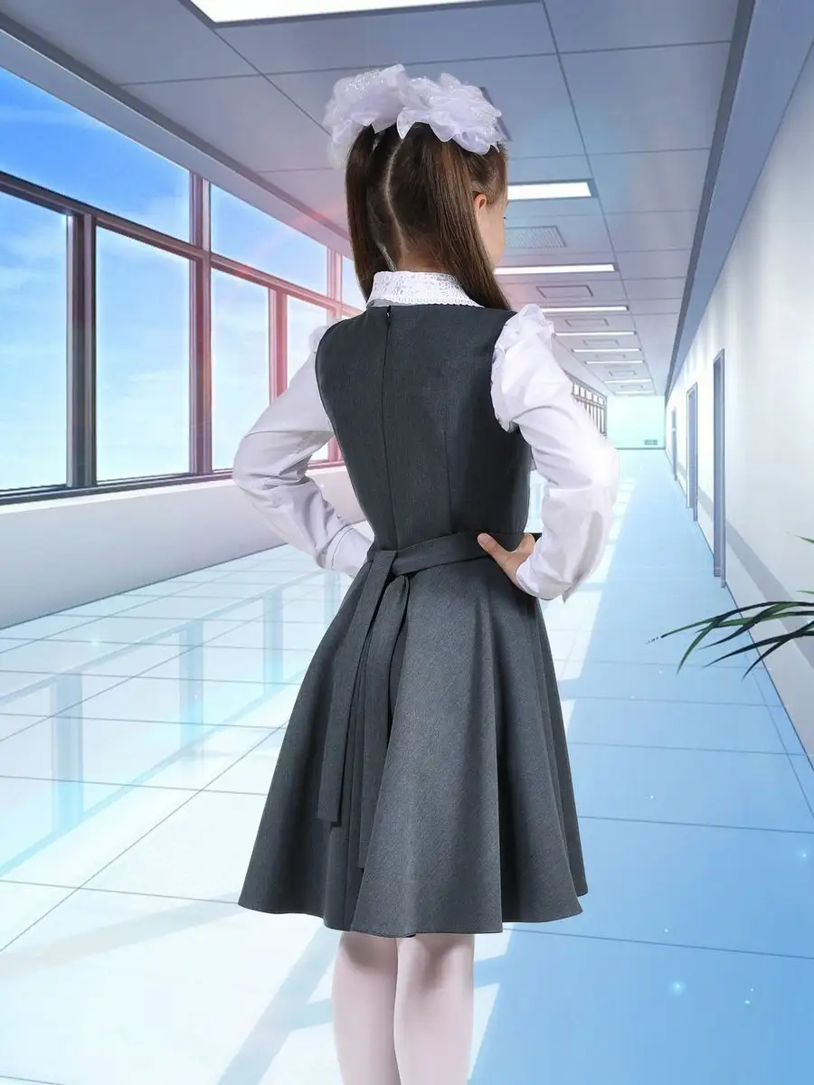 Сарафан школьный платье школьное — изображение 8