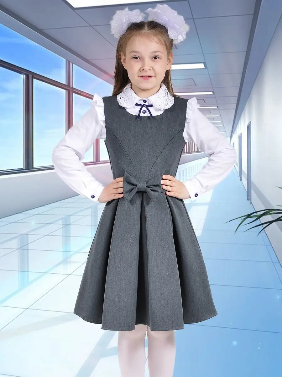 сарафан платье школьный для девочки — изображение 2