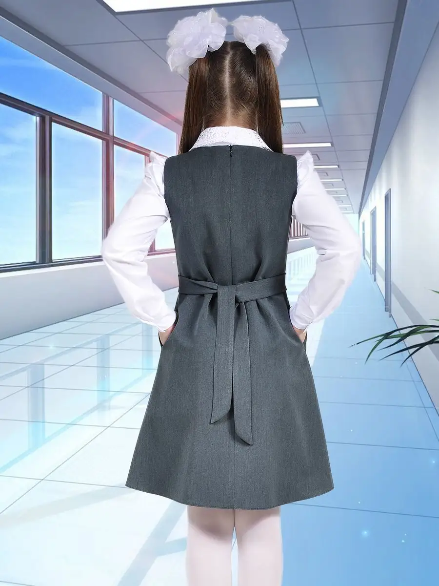 сарафан платье школьный для девочки — изображение 5