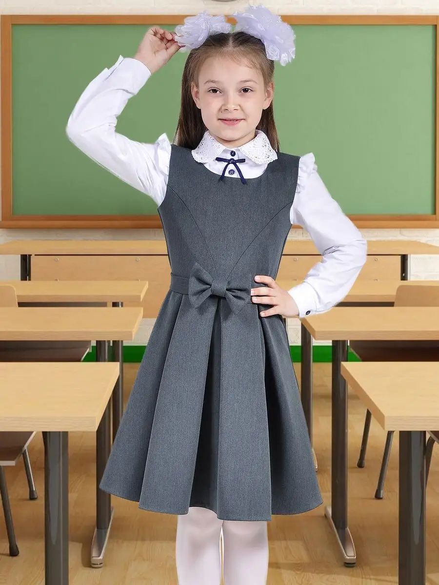 сарафан платье школьный для девочки — изображение 9