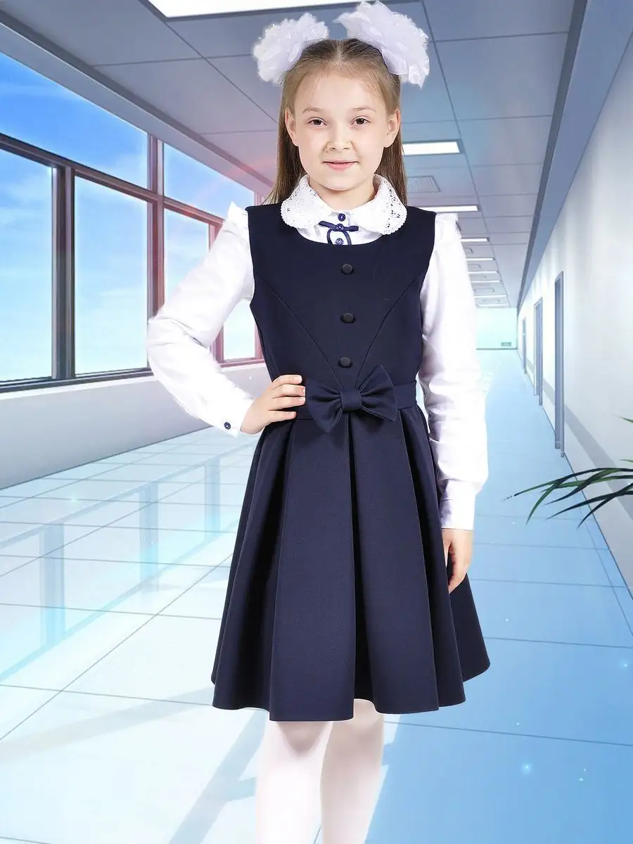 сарафан платье школьный для девочки — изображение 2