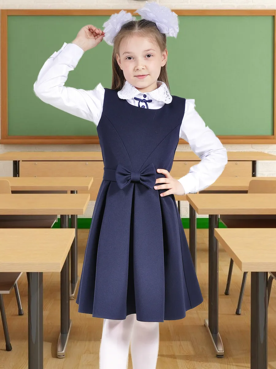 сарафан платье школьный для девочки — изображение 15