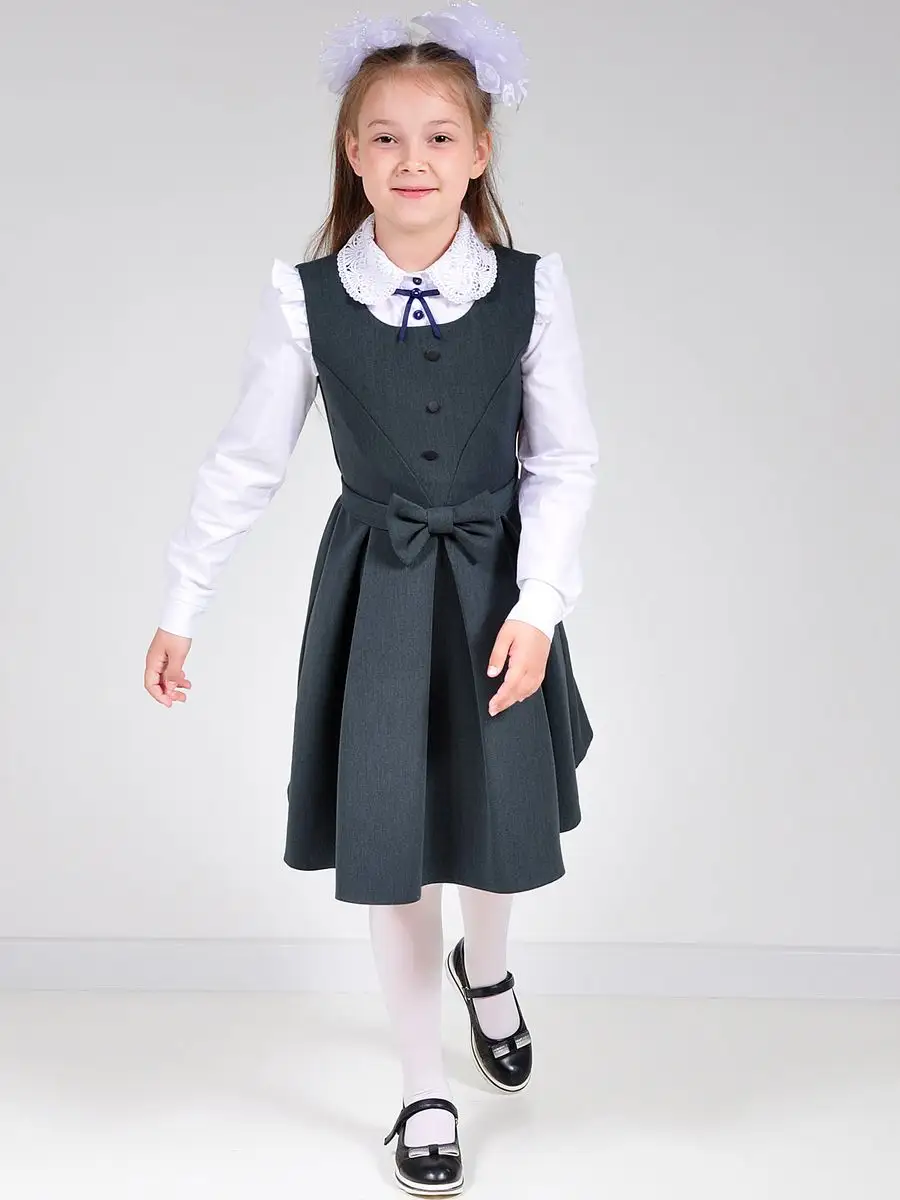 сарафан платье школьный для девочки — изображение 11