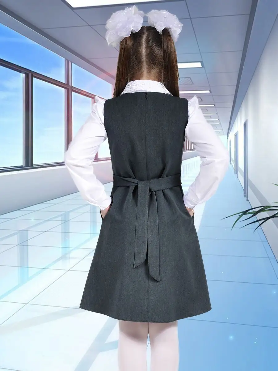 сарафан платье школьный для девочки — изображение 5