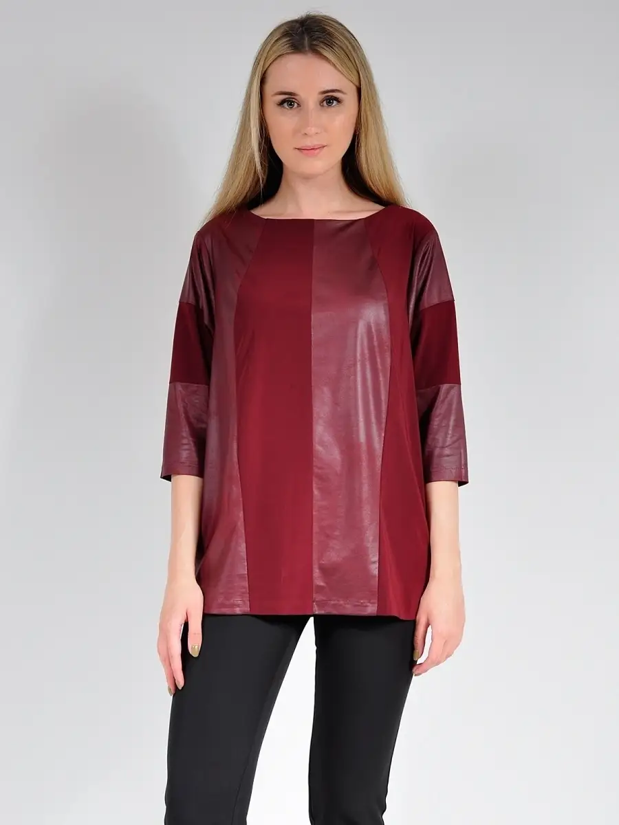 Туника из ткани под кожу нарядная модная — изображение 3