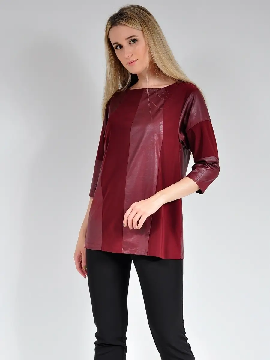 Туника из ткани под кожу нарядная модная — изображение 4
