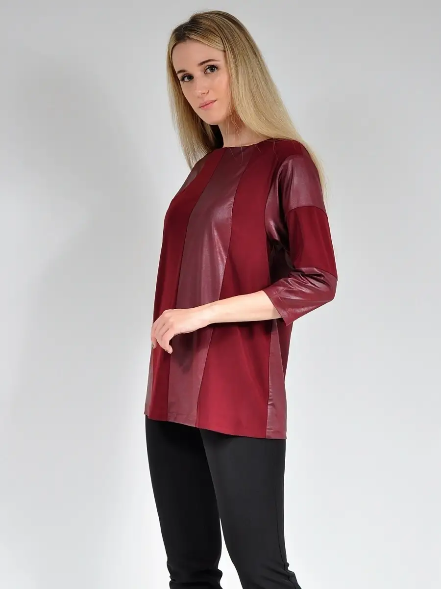 Туника из ткани под кожу нарядная модная — изображение 5