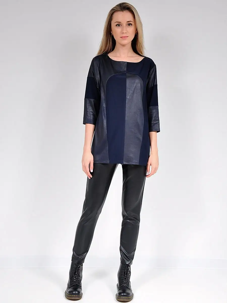 Туника из ткани под кожу нарядная модная — изображение 5