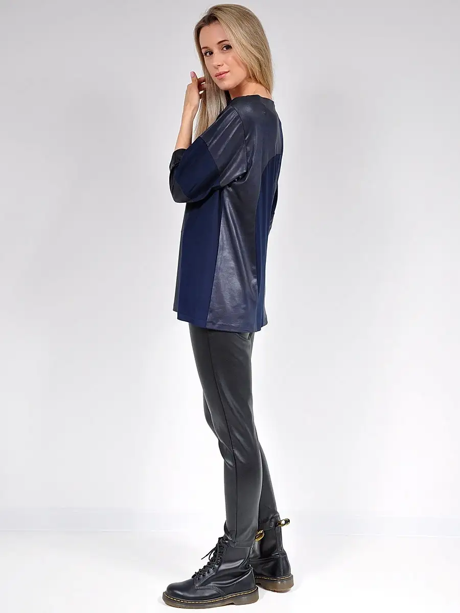Туника из ткани под кожу нарядная модная — изображение 6