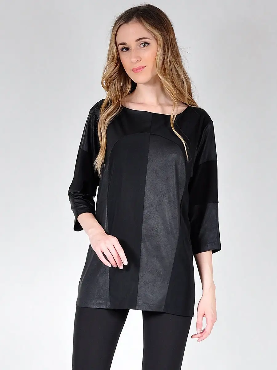 Туника из ткани под кожу нарядная модная