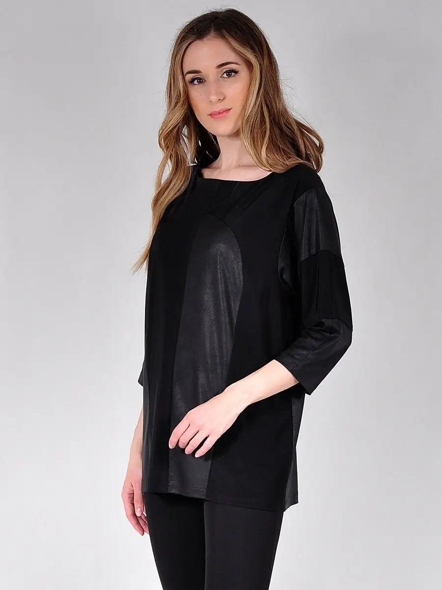 Туника из ткани под кожу нарядная модная — изображение 3