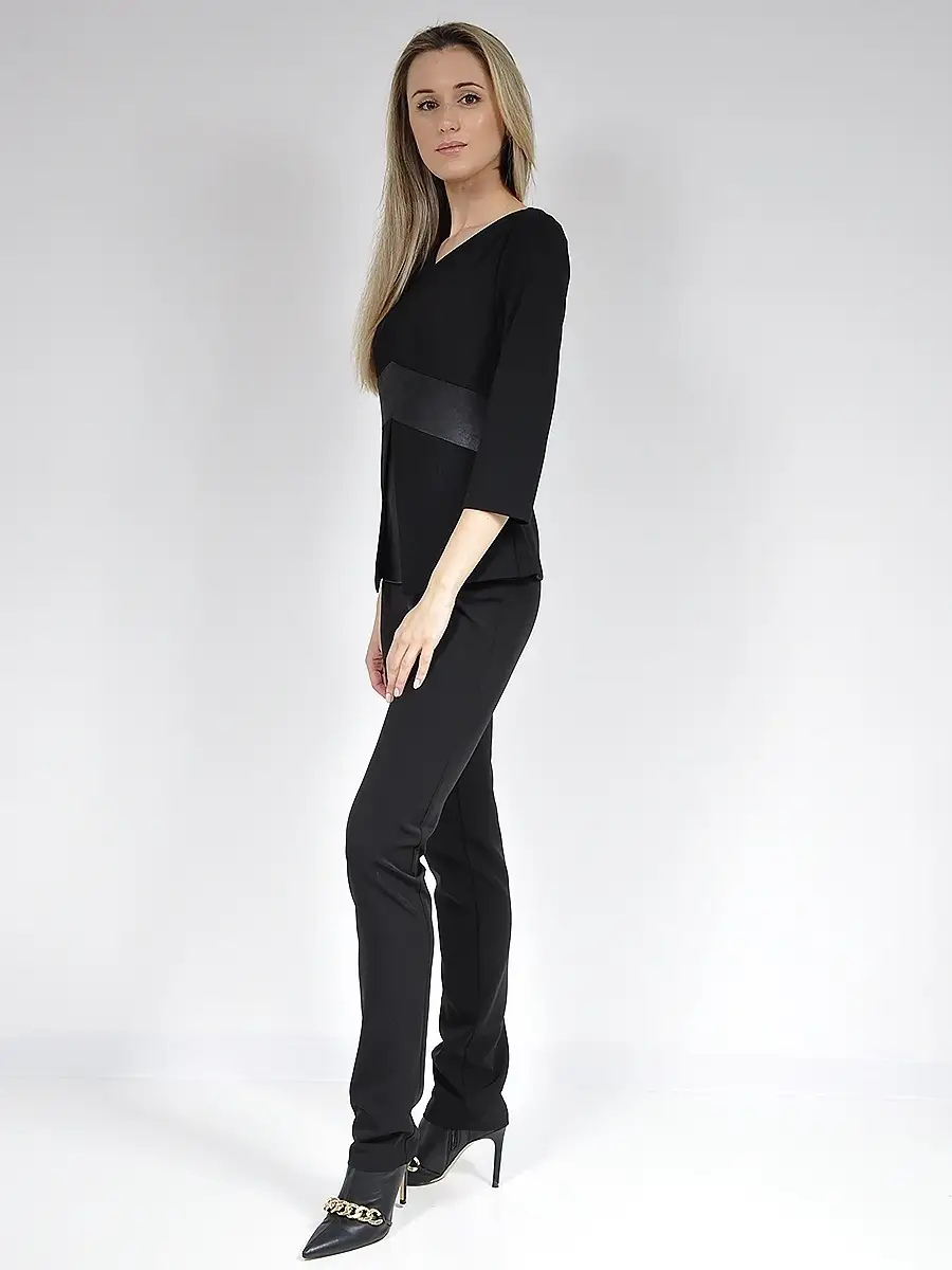 Блузка вечерняя, офисная, под кожу — изображение 3