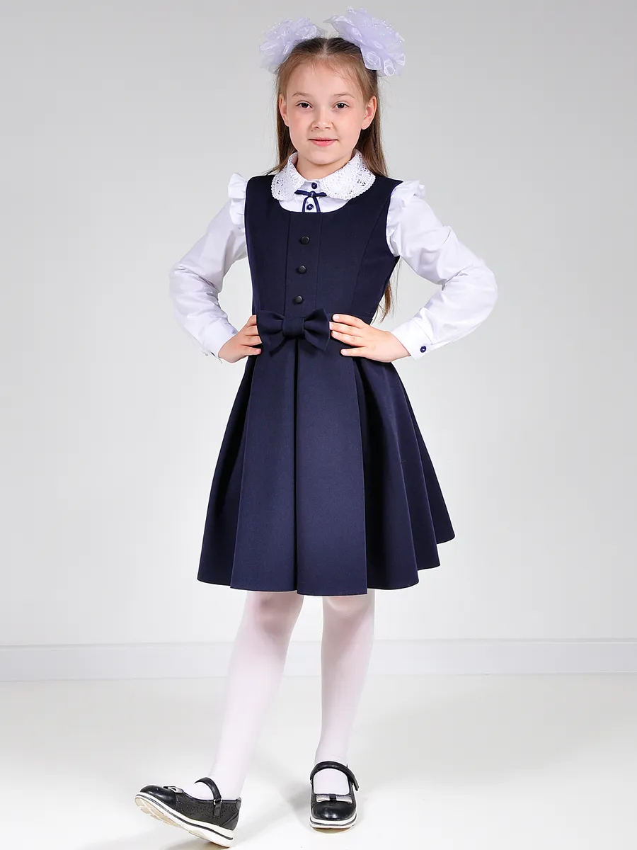 Сарафан школьный для девочки платье — изображение 12