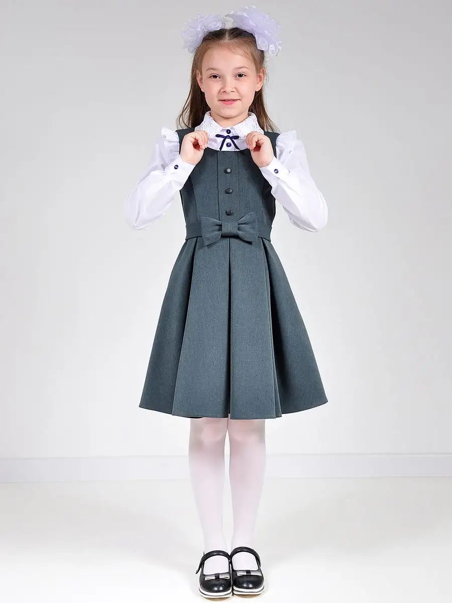 Сарафан школьный для девочки платье — изображение 13