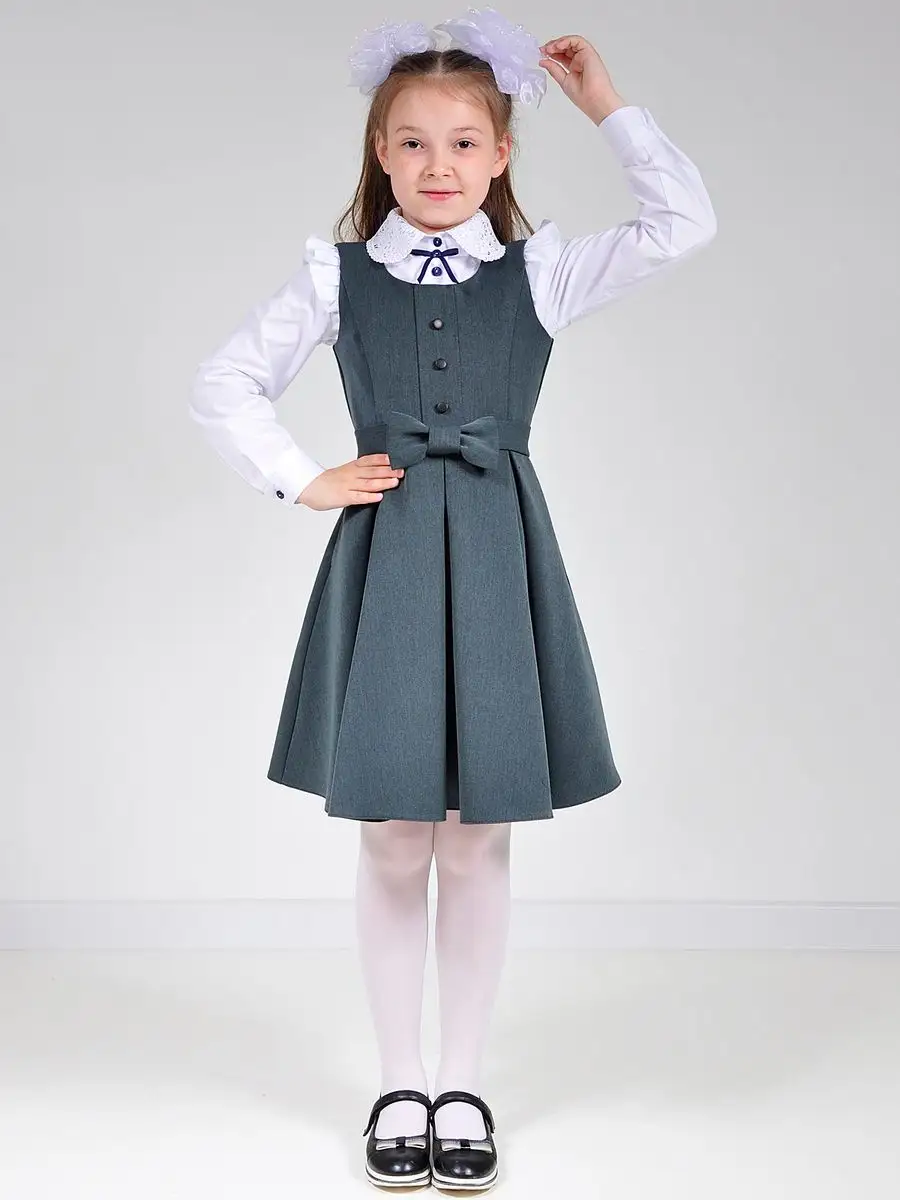 Сарафан школьный для девочки платье — изображение 14