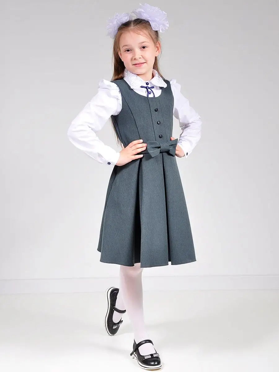 Сарафан школьный для девочки платье — изображение 15