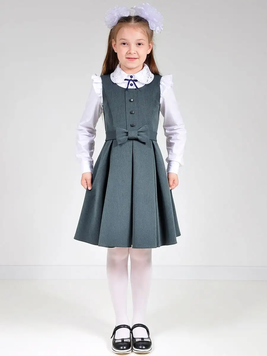 Сарафан школьный для девочки платье — изображение 16