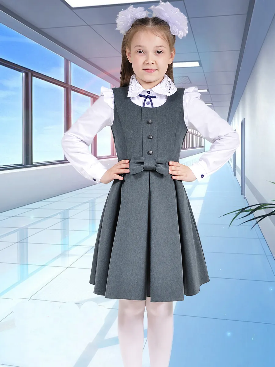 Сарафан школьный для девочки платье — изображение 2