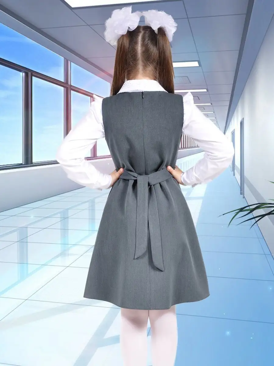 Сарафан школьный для девочки платье — изображение 5