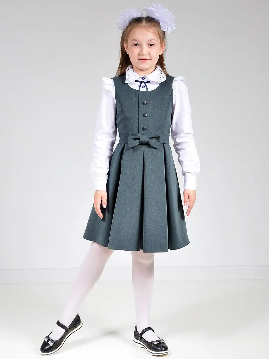Сарафан школьный для девочки платье — изображение 6