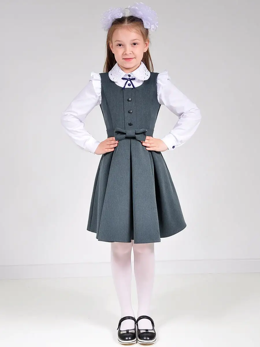 Сарафан школьный для девочки платье — изображение 7