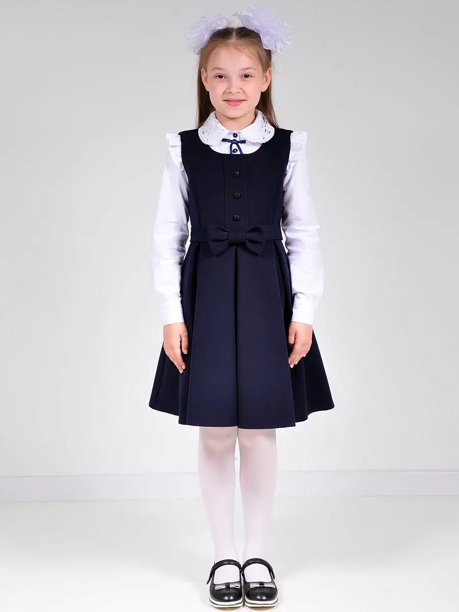 Сарафан школьный для девочки платье — изображение 11