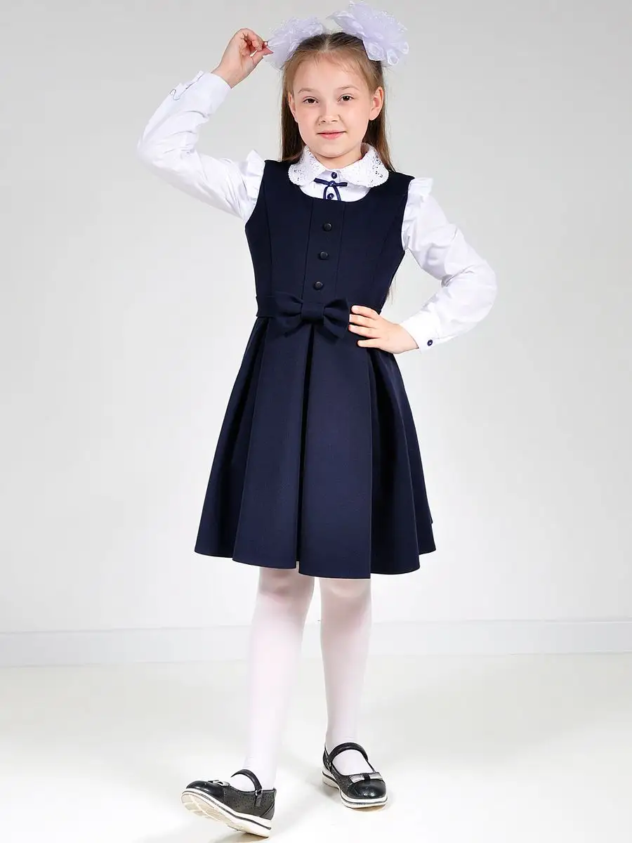 Сарафан школьный для девочки платье — изображение 12