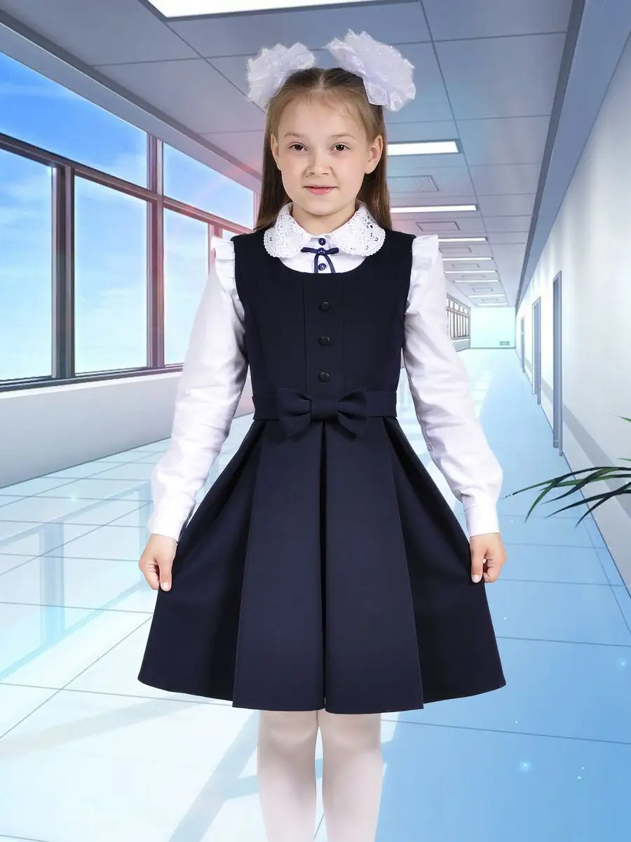 Сарафан школьный для девочки платье — изображение 2