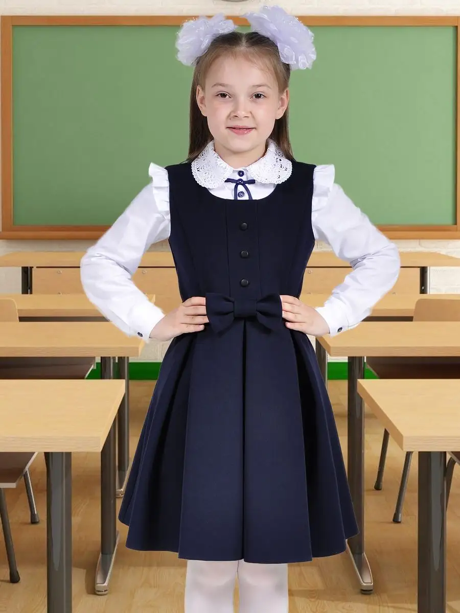 Сарафан школьный для девочки платье — изображение 7