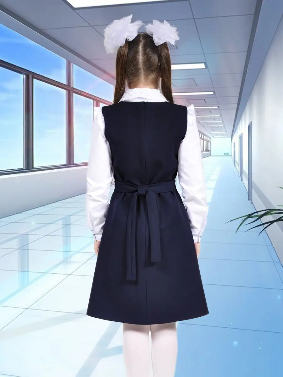 Сарафан школьный для девочки платье — изображение 8