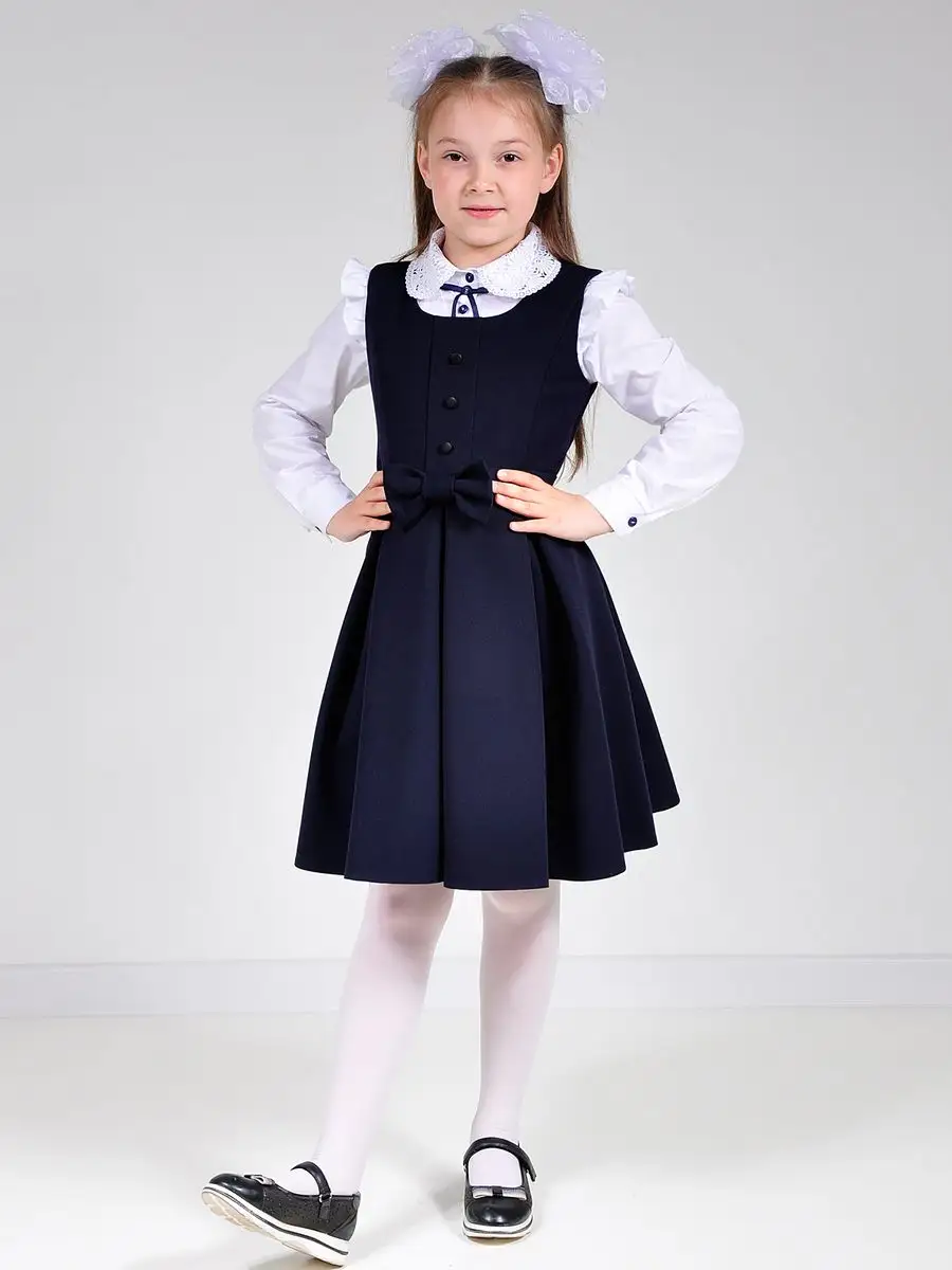 Сарафан школьный для девочки платье — изображение 9