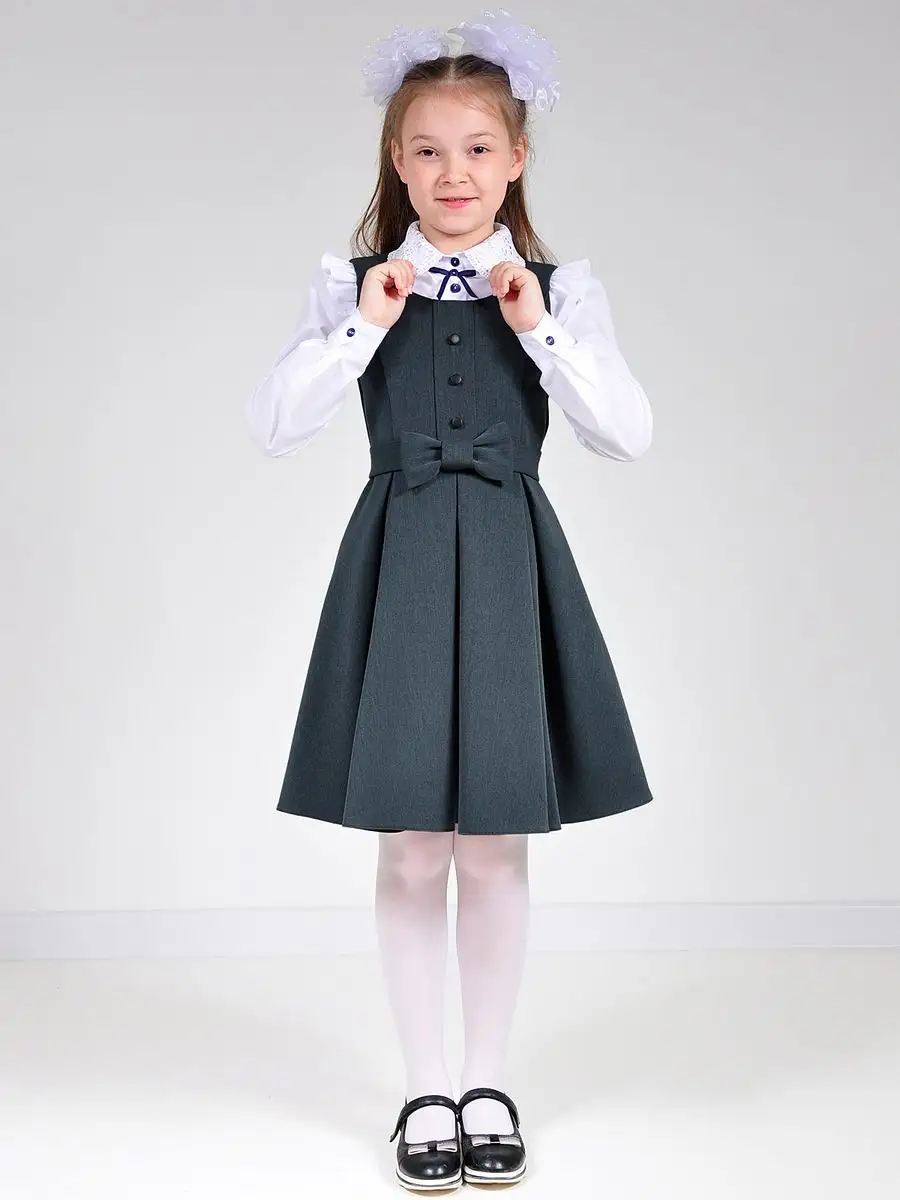 Сарафан школьный для девочки платье — изображение 10