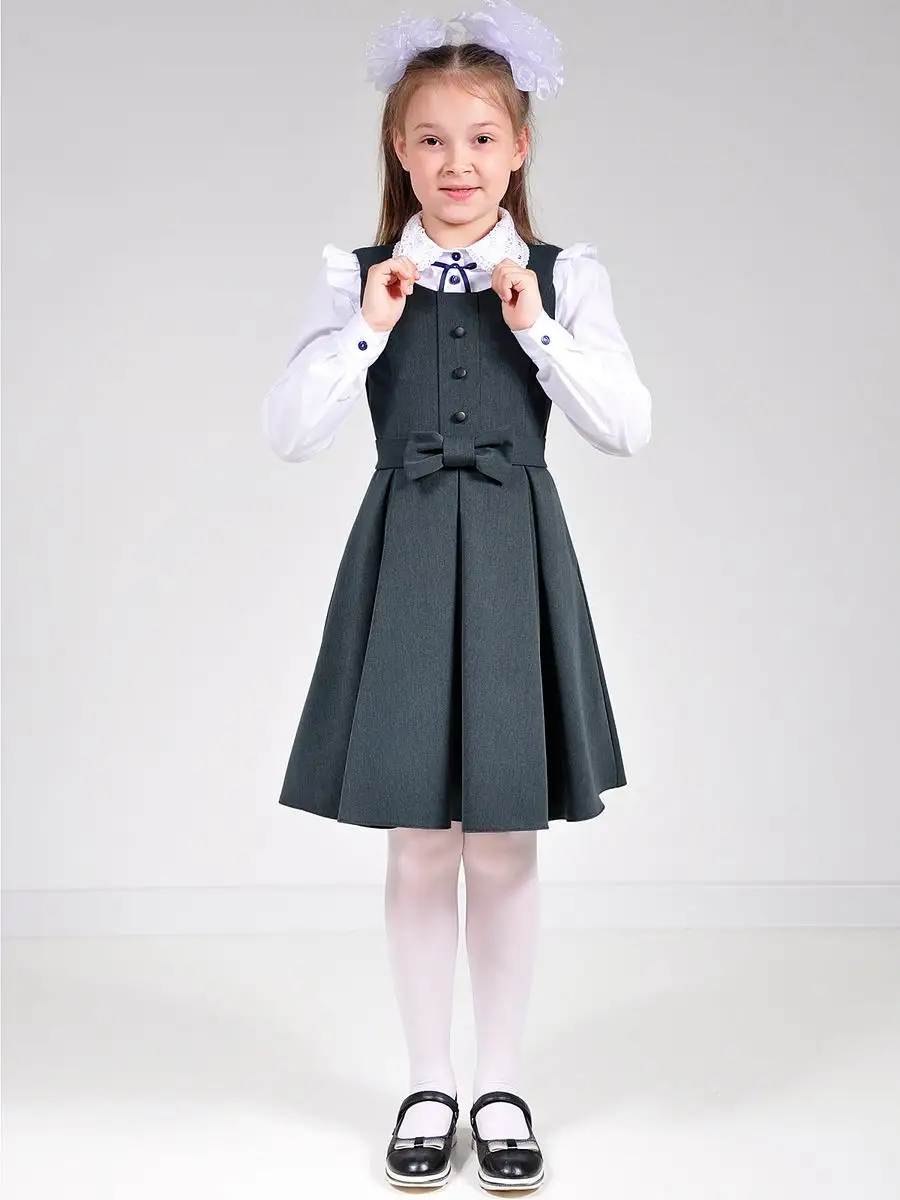 Сарафан школьный для девочки платье — изображение 14