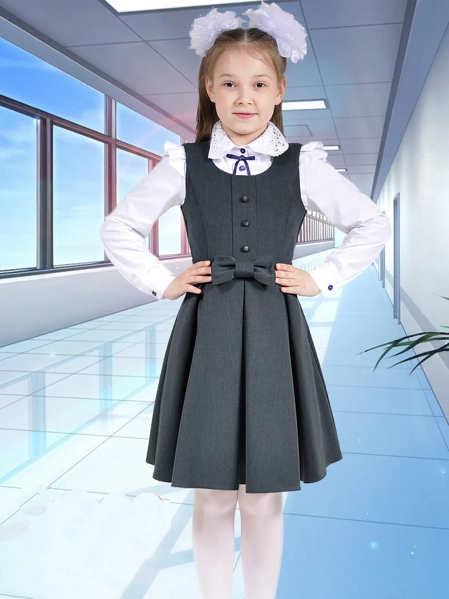 Сарафан школьный для девочки платье — изображение 2