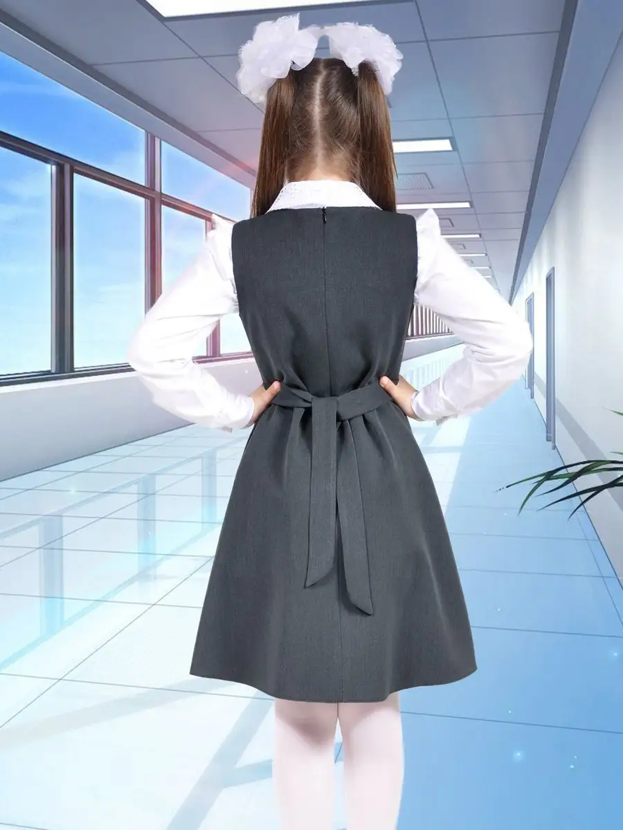 Сарафан школьный для девочки платье — изображение 5